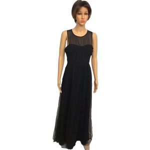NWT BCBGeneration Tulle Evening Prom Dress black S